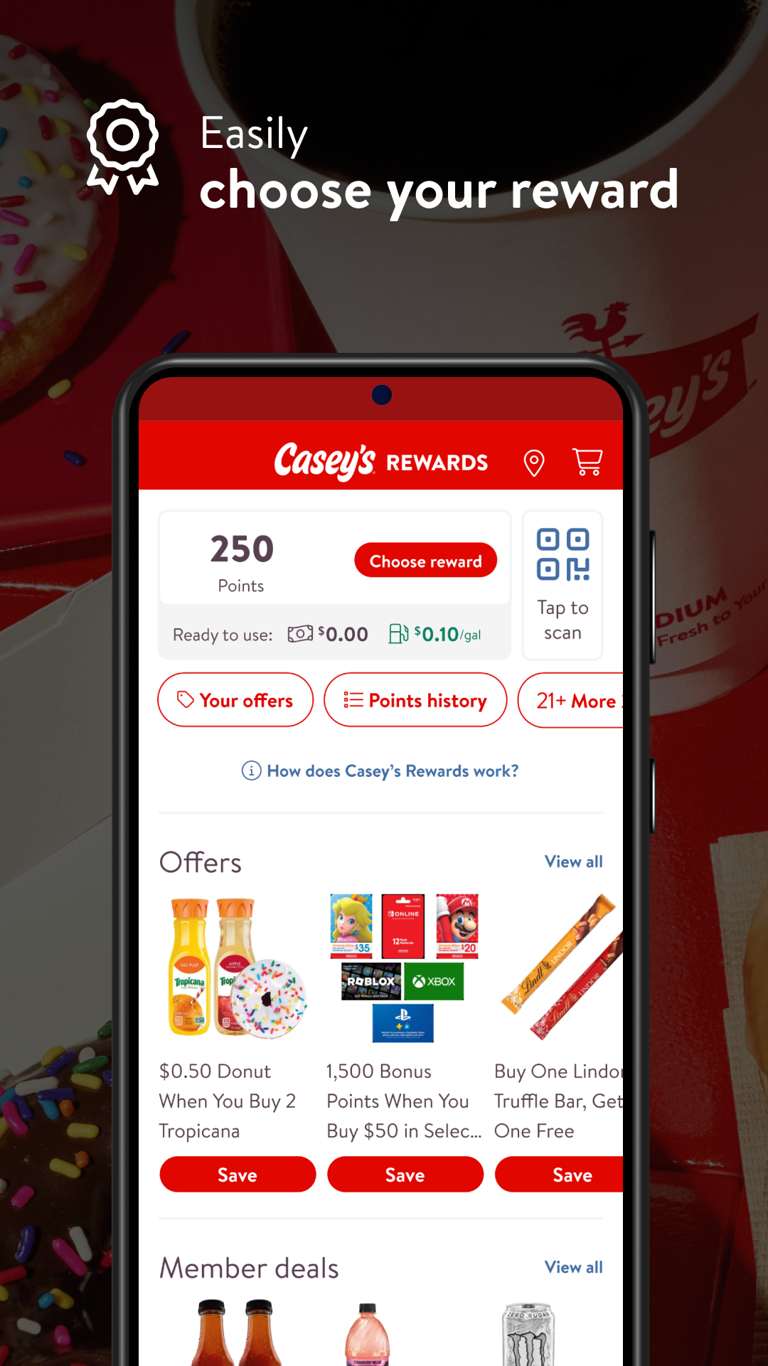 Casey's APK screenshot