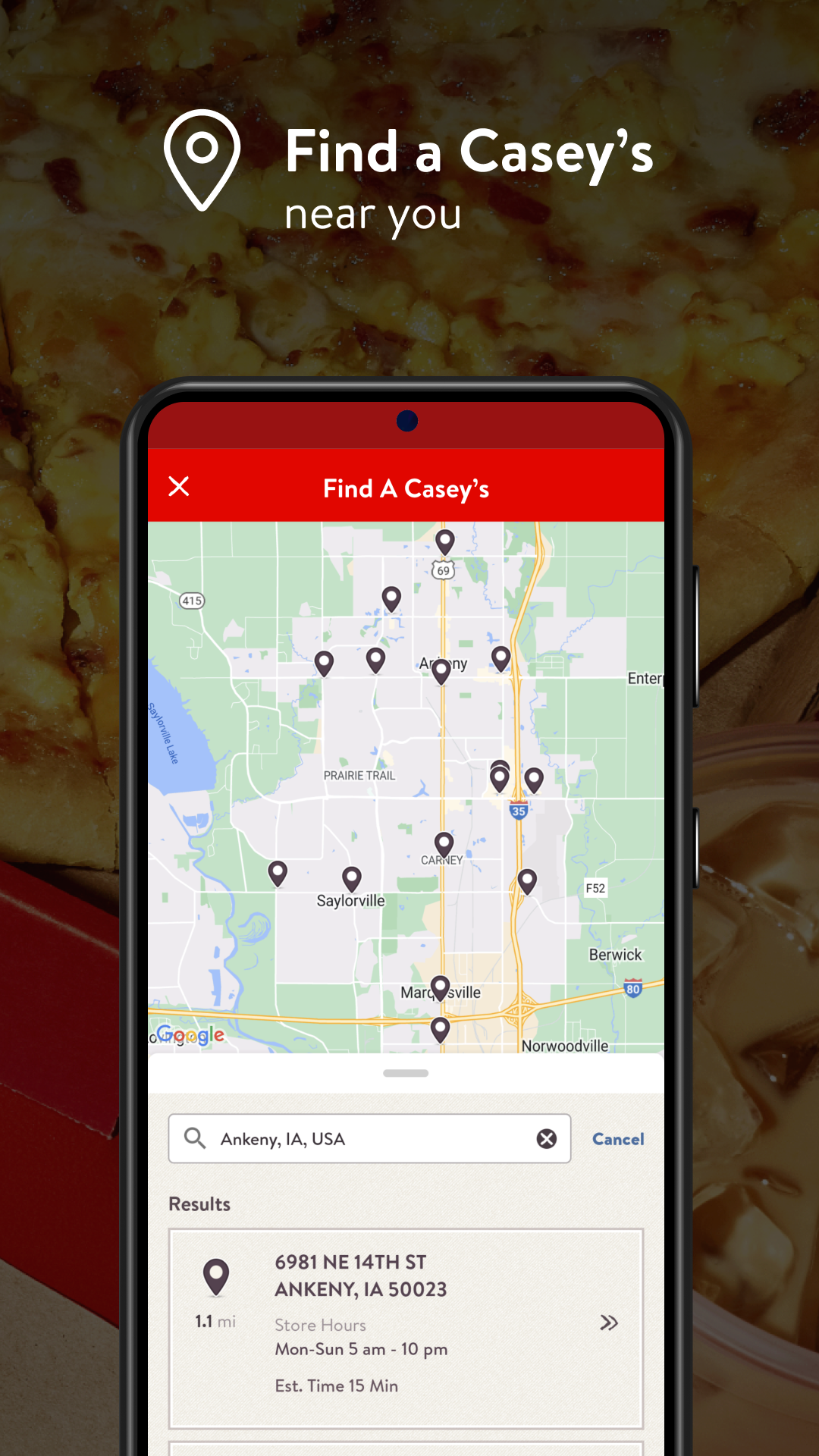Casey's APK screenshot