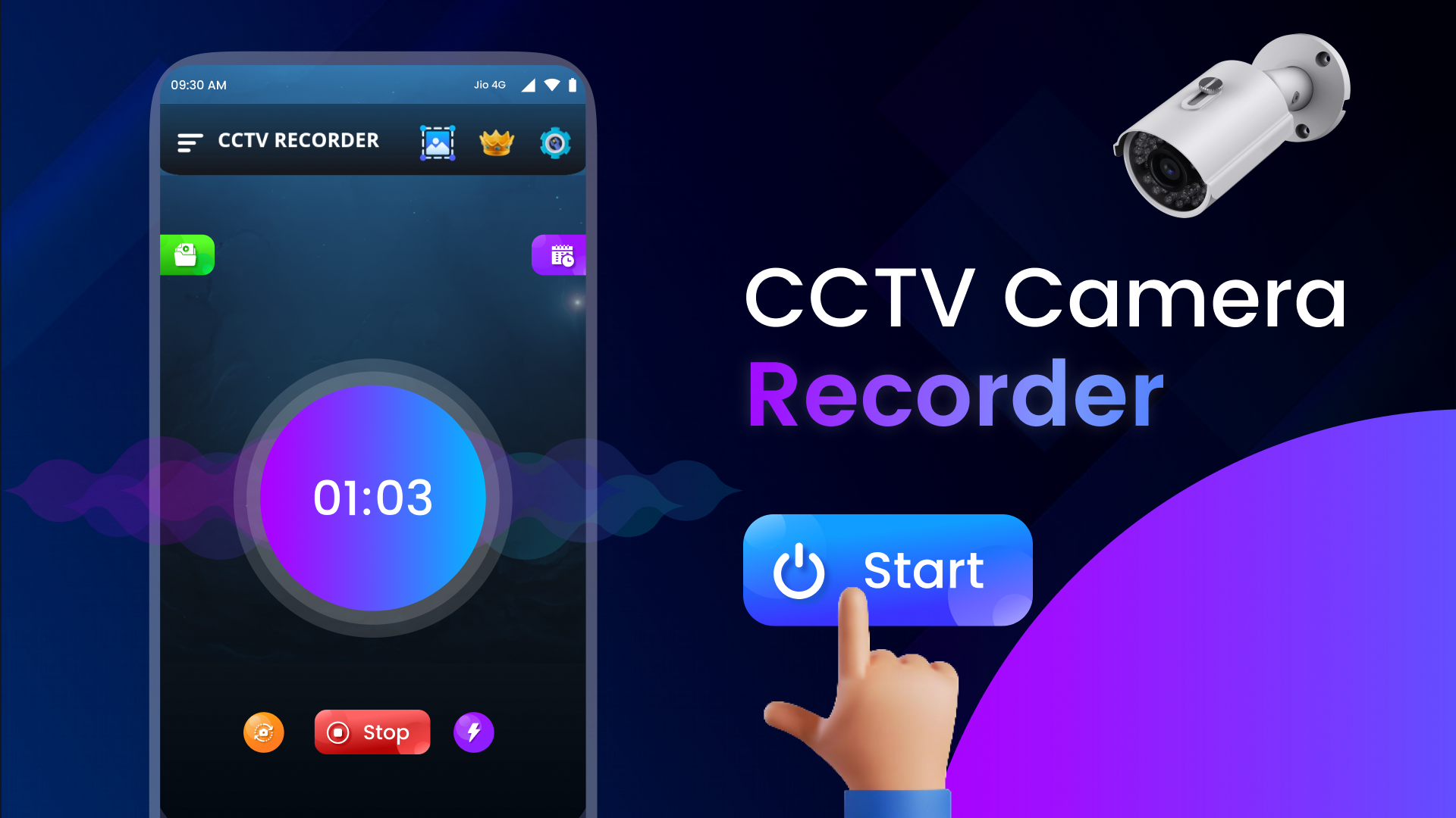 CCTV Camera Video Recorder App APK screenshot