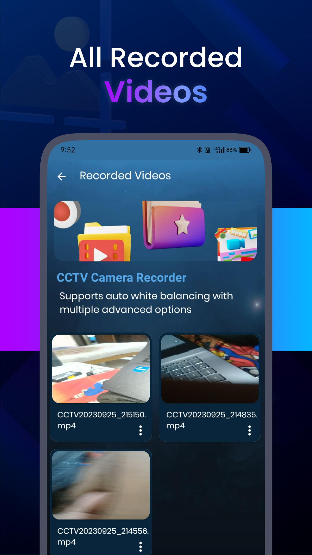 CCTV Camera Video Recorder App APK screenshot