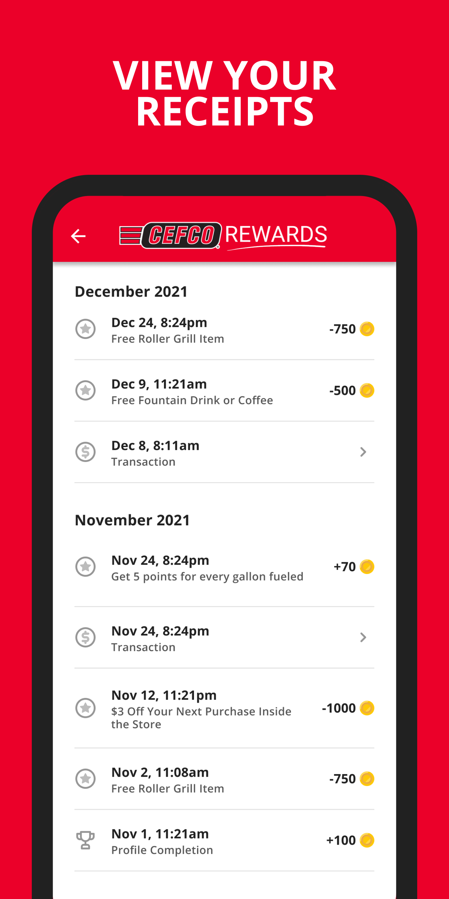 CEFCO Rewards APK screenshot