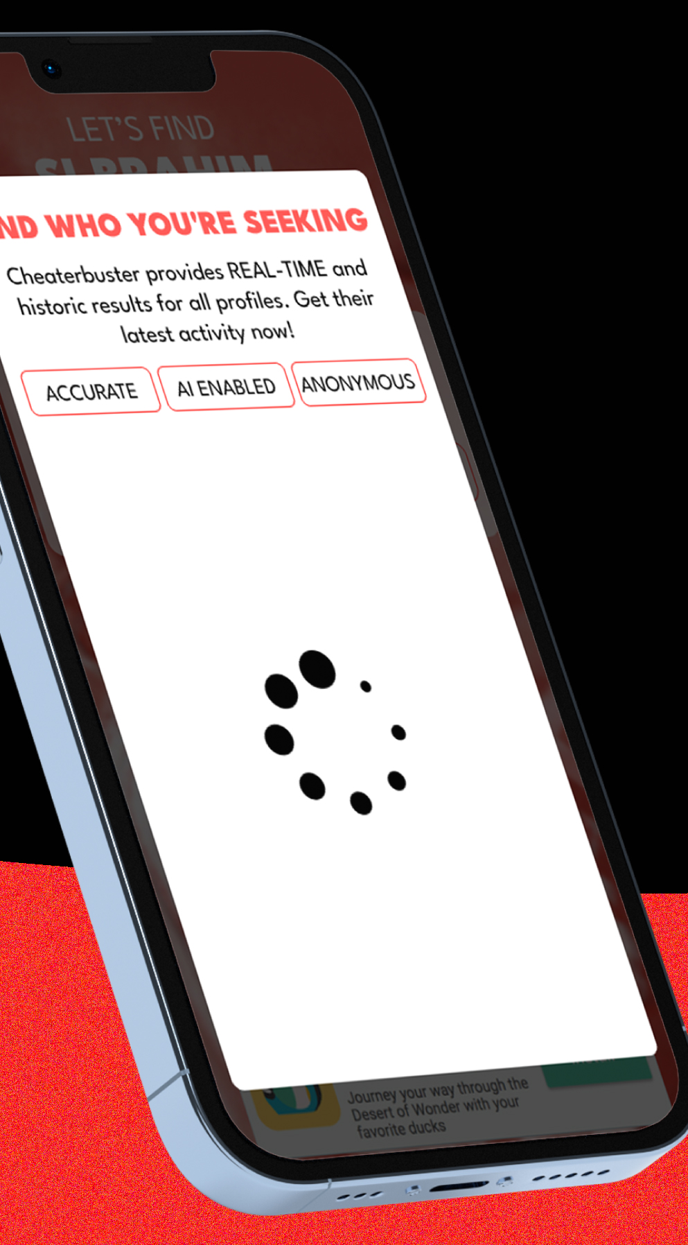 Cheaterbuster App screenshot