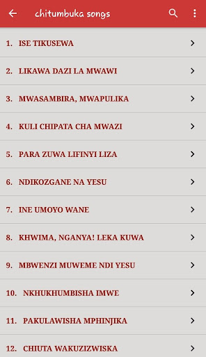 Chitsitsimutso songs 6