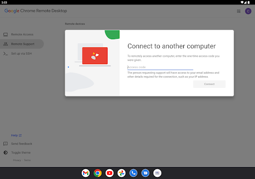 Chrome Remote Desktop 12