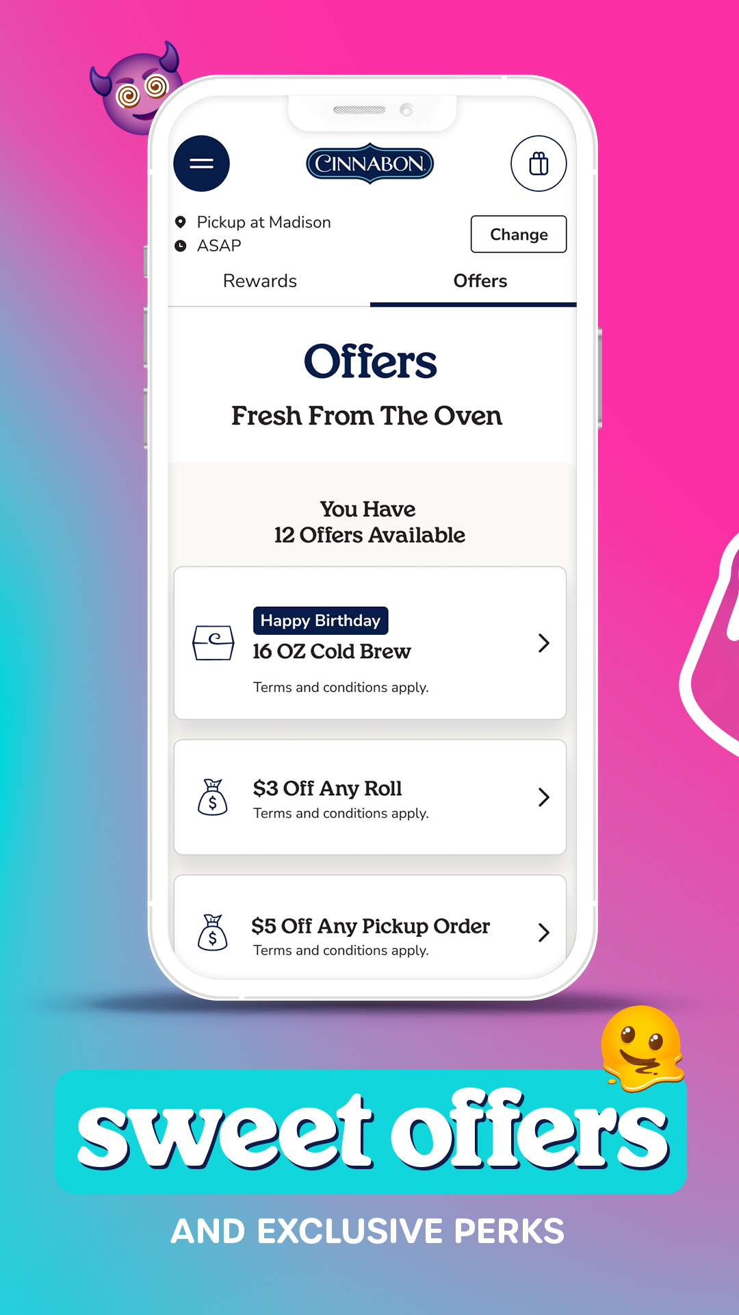 Cinnabon APK screenshot