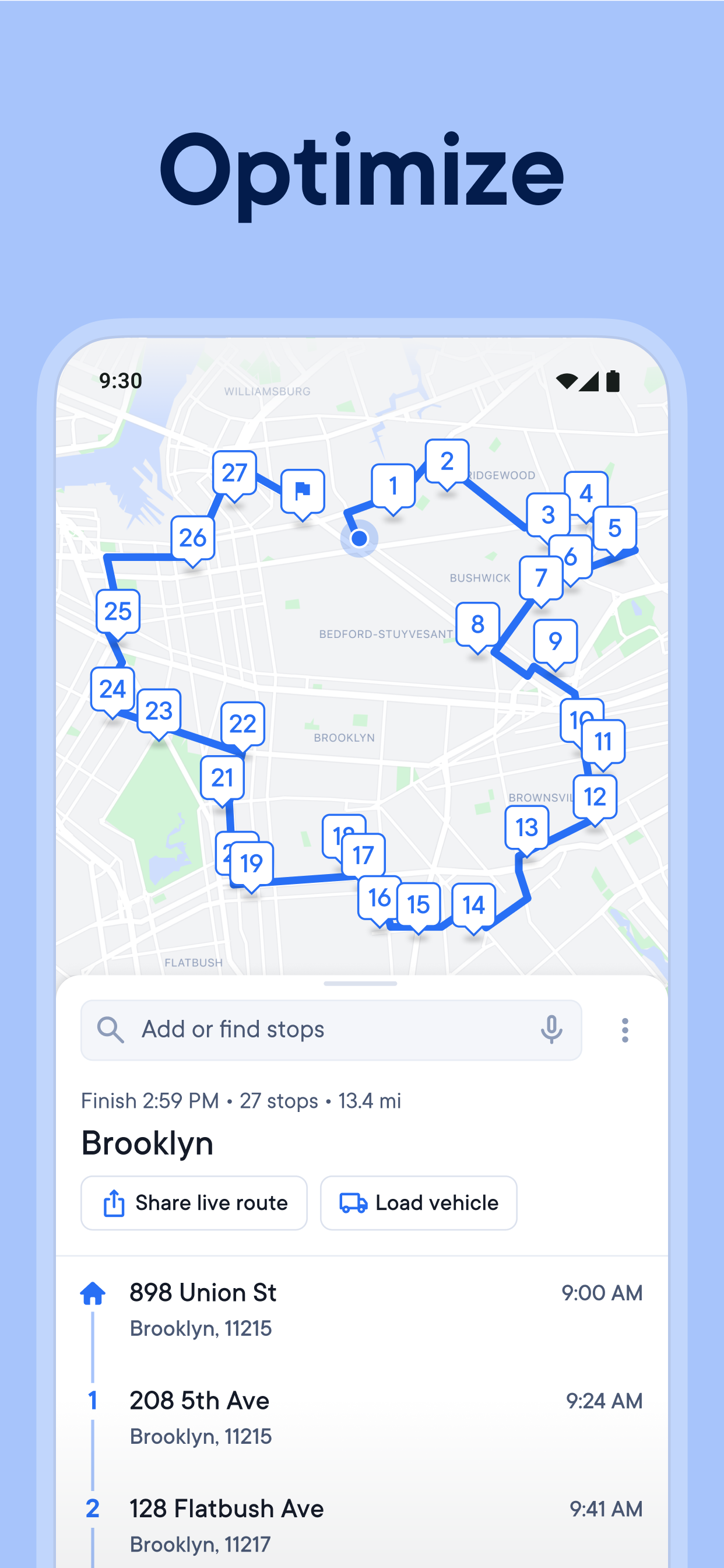 Планировщик маршрутов Circuit APK screenshot