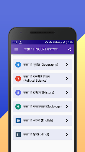 Class 11 NCERT Solutions Hindi APK 2