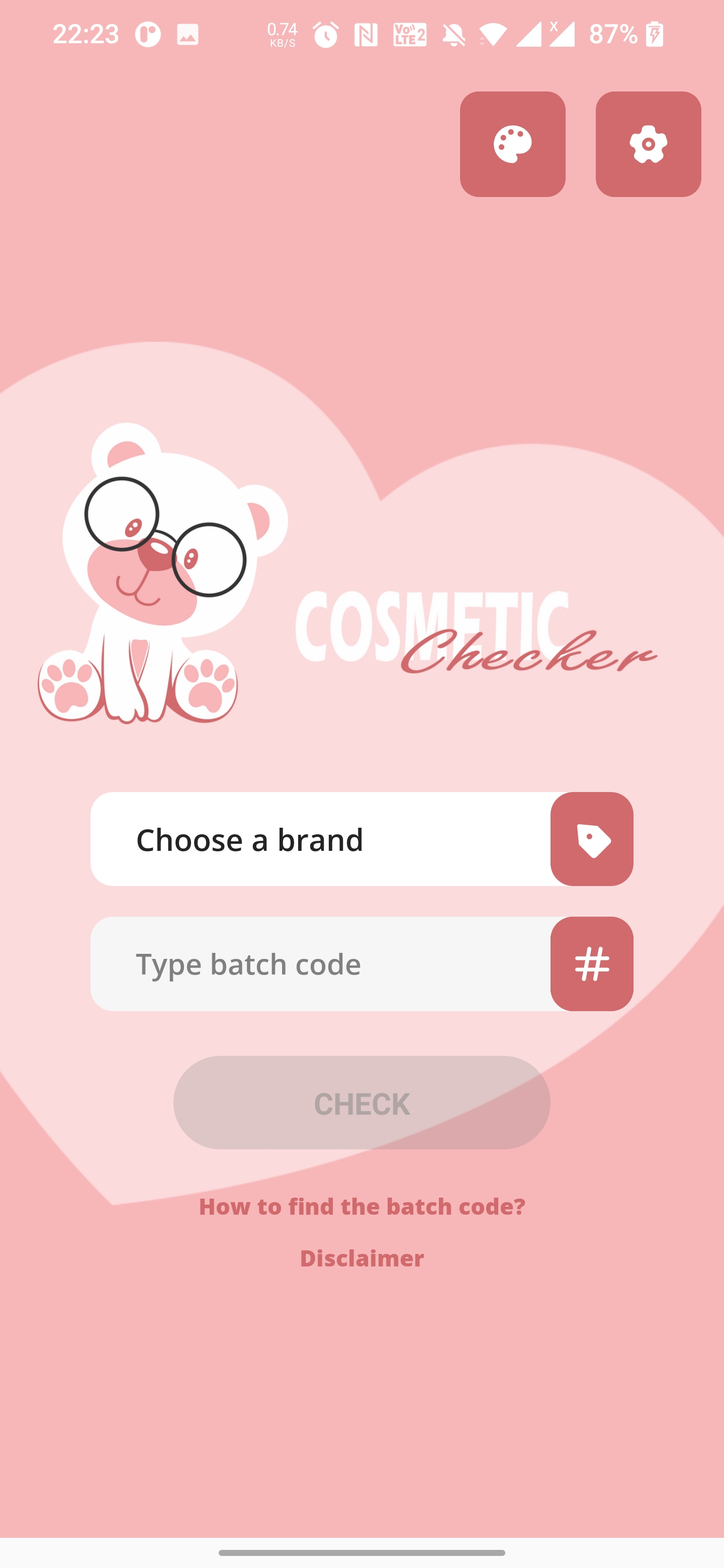 Cosmetic Checker APK screenshot