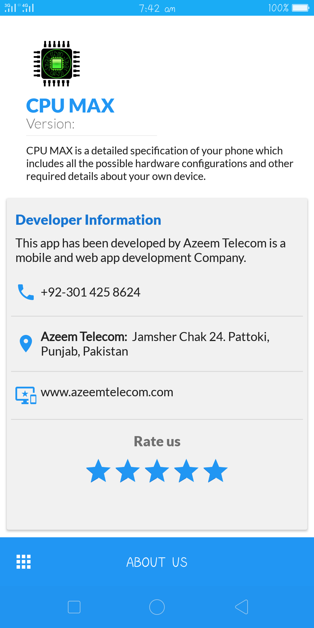 CPU Max - Android Phone Info APK screenshot