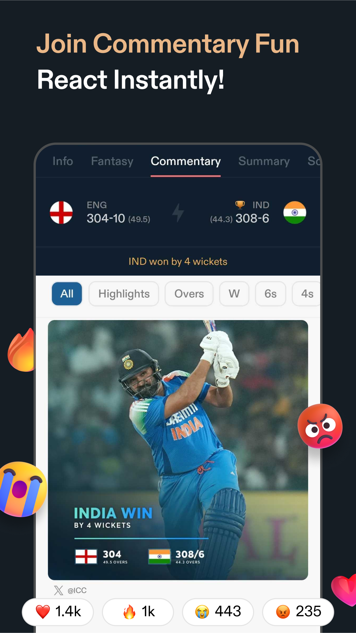CREX - Just Cricket APK screenshot