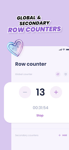 Crochet row counter & patterns APK screenshot