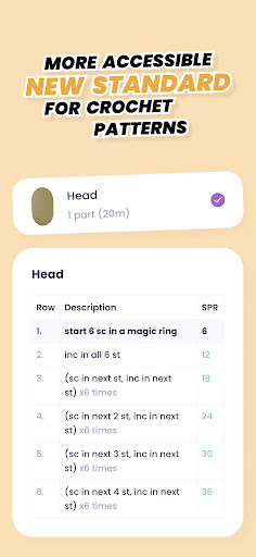 Crochet row counter & patterns APK screenshot