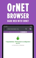 Dark Web Browser : OrNET APK screenshot