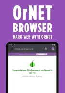 Dark Web Browser : OrNET APK screenshot