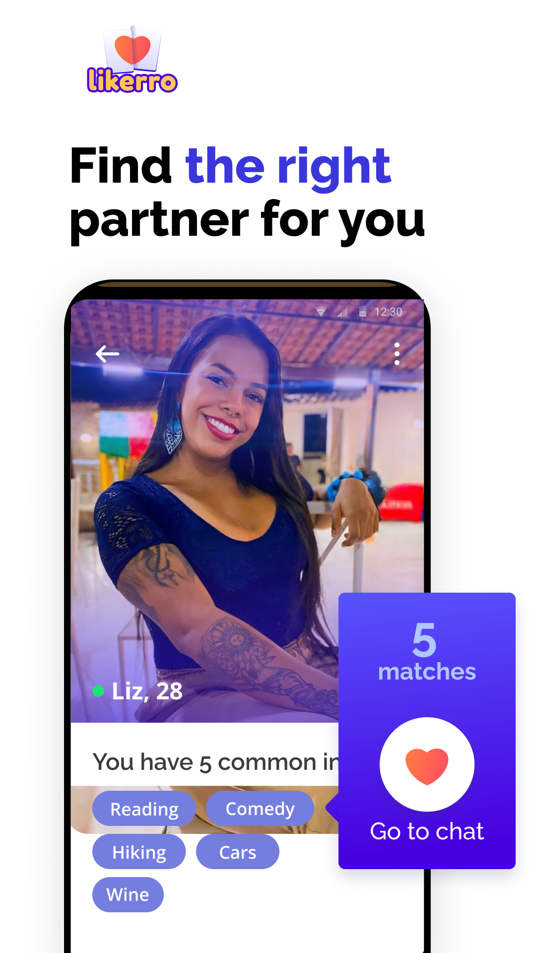 Dating and chat - Likerro APK screenshot