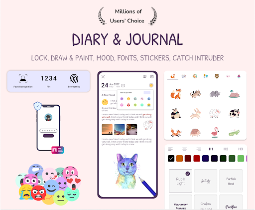 Daynote | Diary with Lock APK screenshot