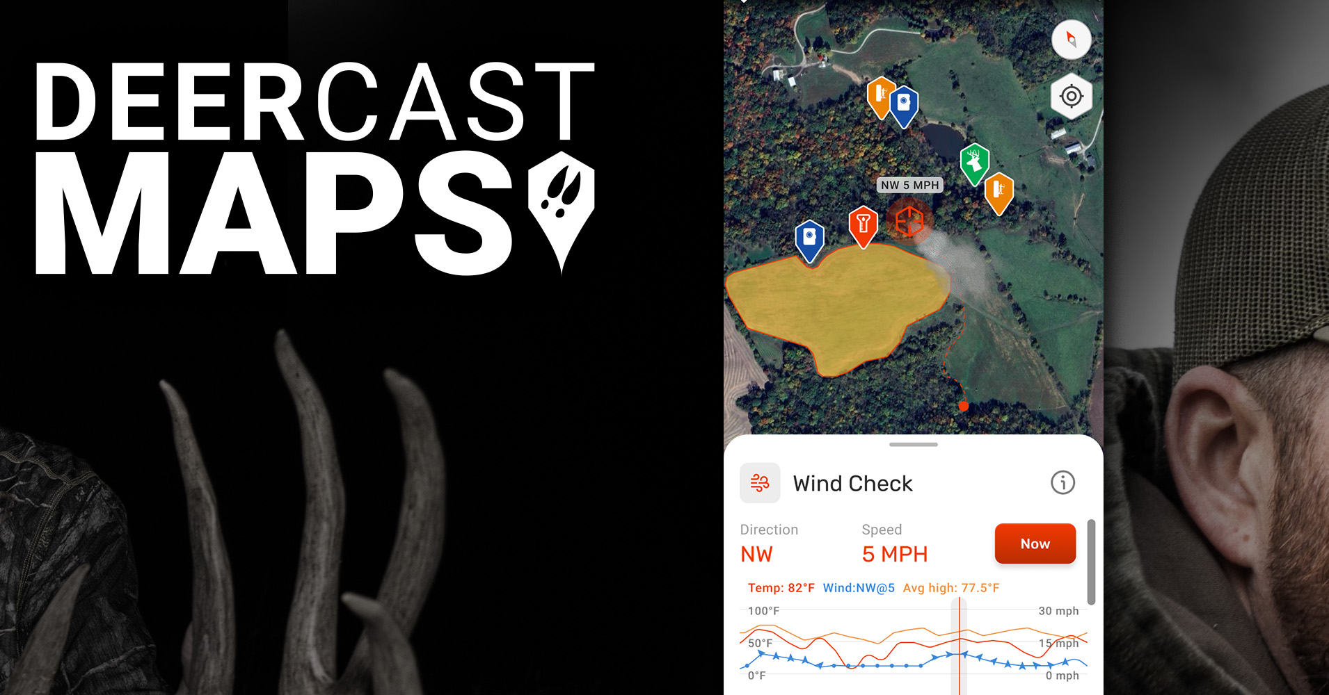 DeerCast: Weather, Maps, Track APK screenshot