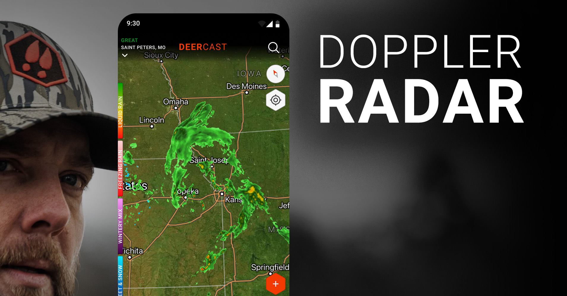 DeerCast: Weather, Maps, Track APK screenshot