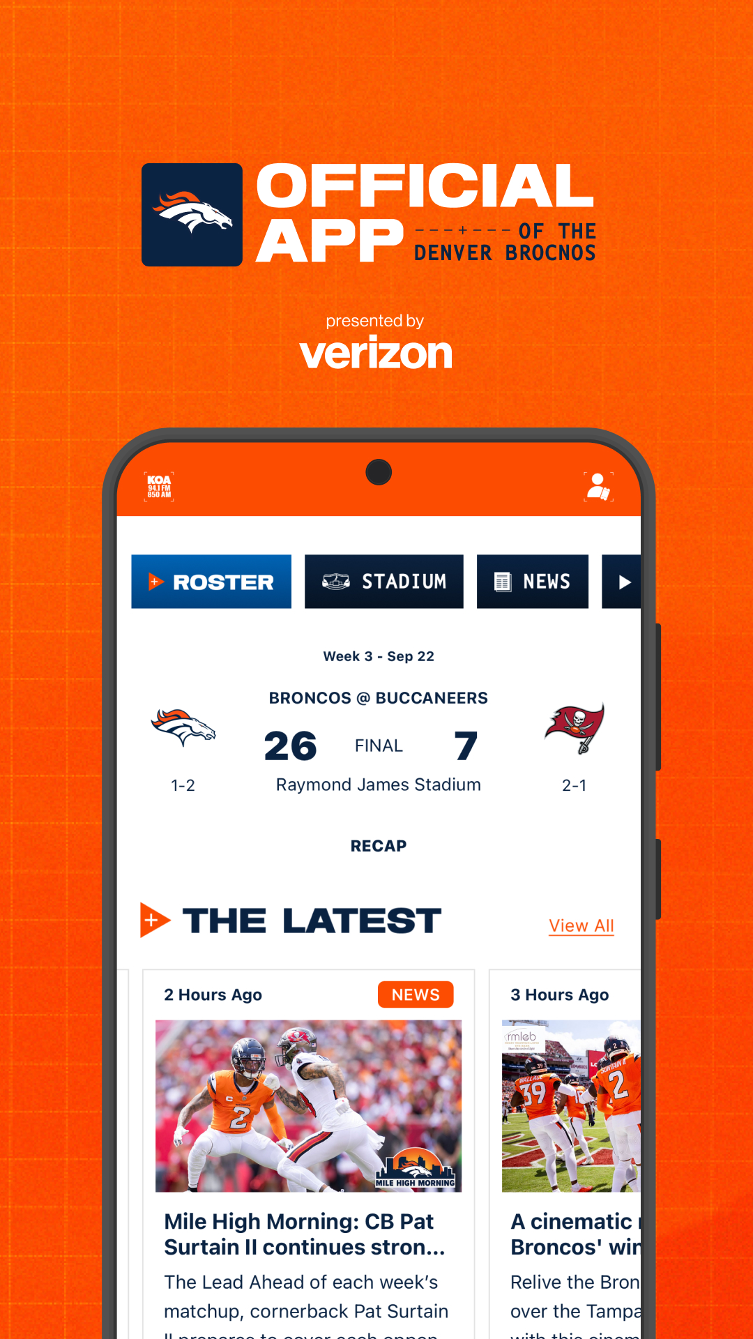 Denver Broncos APK screenshot
