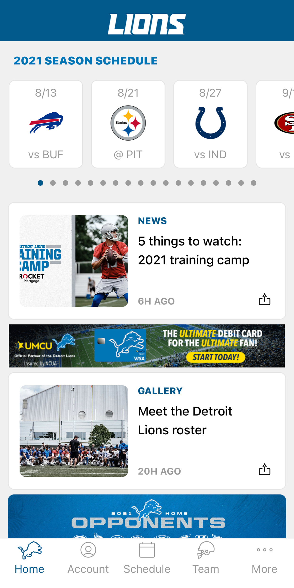 Detroit Lions Mobile APK screenshot