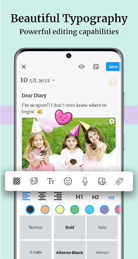 Diary & Journal with lock APK screenshot