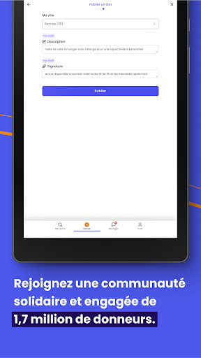 Donnons, dons d'objets APK screenshot