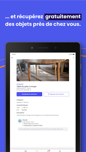 Donnons, dons d'objets APK screenshot