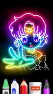 Draw Glow Comics APK screenshot