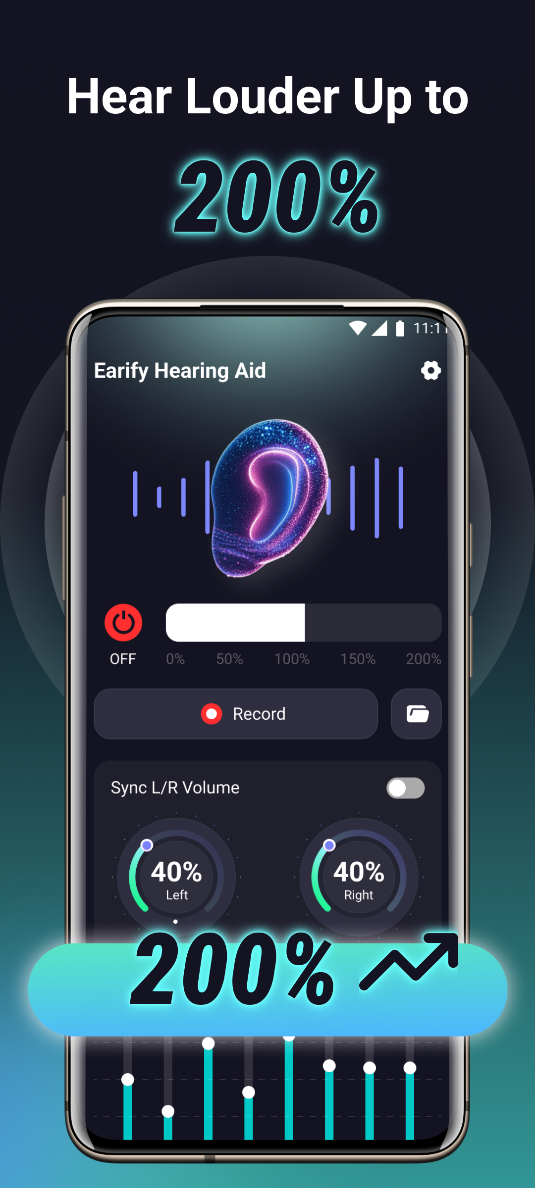 Earify Volume Booster Louder APK screenshot