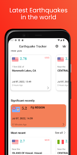 Earthquake App - Tracker, Map APK screenshot