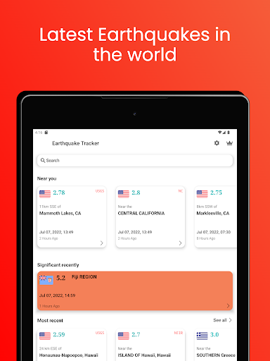 Earthquake App - Tracker, Map APK screenshot