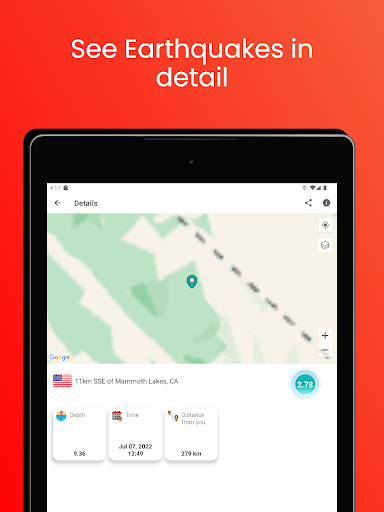 Earthquake App - Tracker, Map APK screenshot