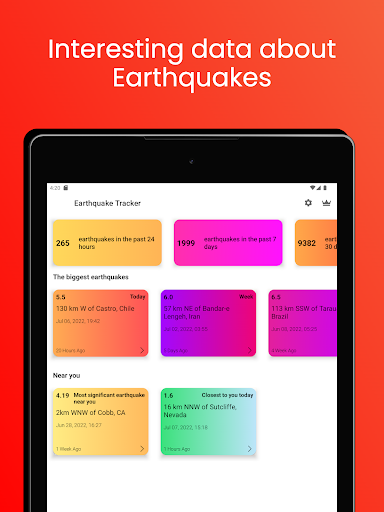 Earthquake App - Tracker, Map APK screenshot