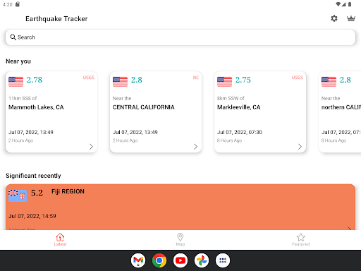 Earthquake App - Tracker, Map APK screenshot