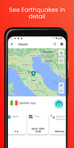 Earthquake App - Tracker, Map APK screenshot
