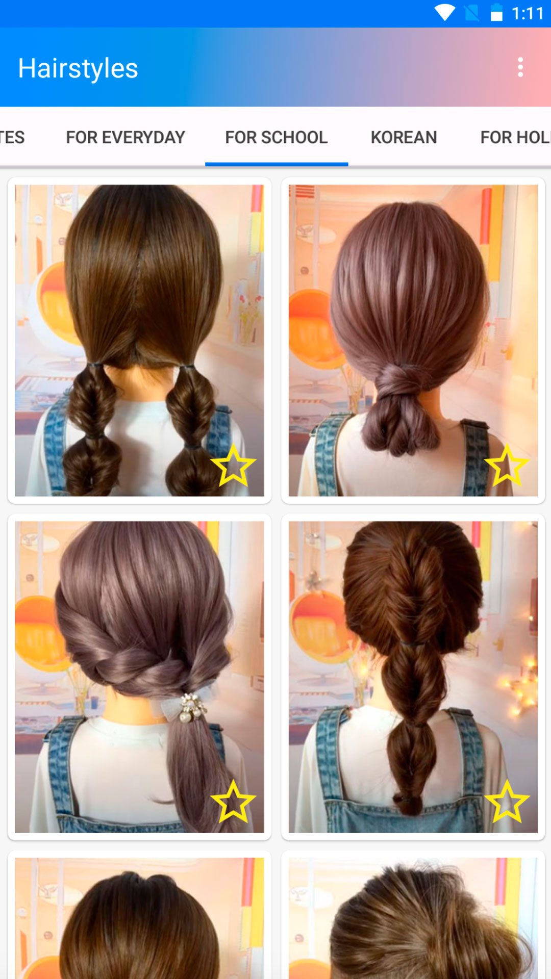 Easy hairstyles step by step APK screenshot