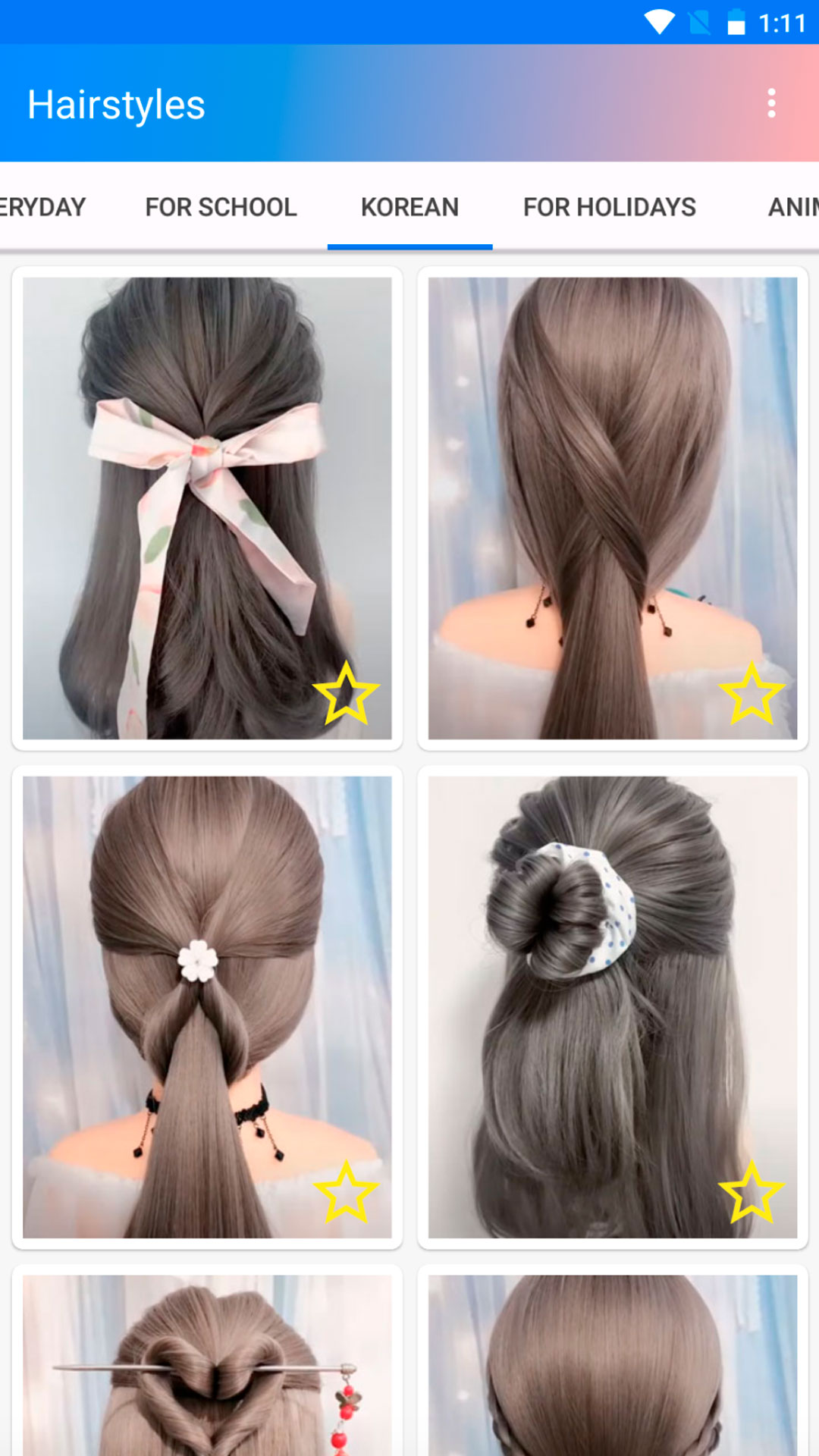 Easy hairstyles step by step APK screenshot