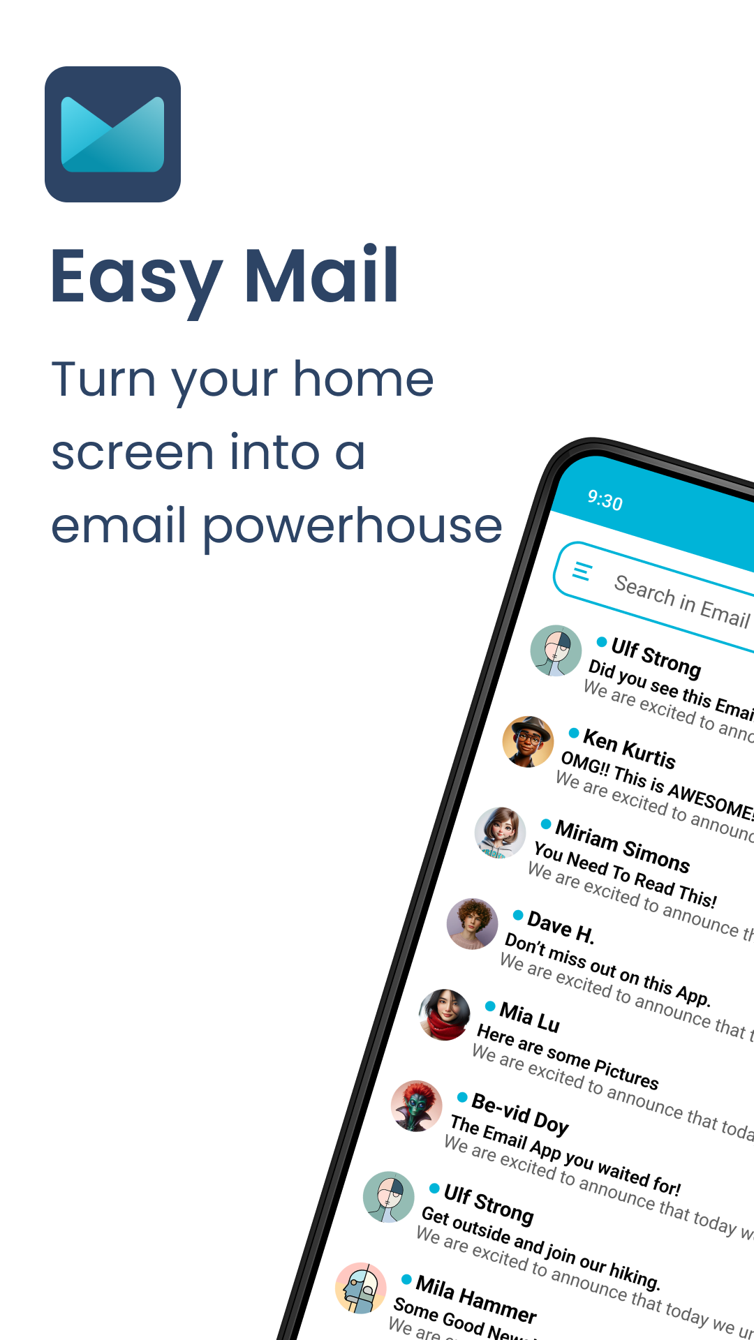 Easy Mail - Email Launcher APK screenshot