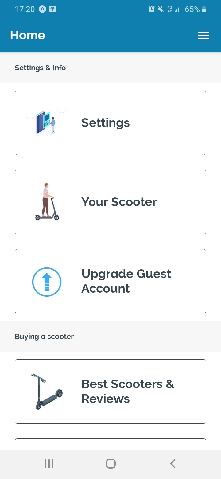 Electric Scooter Universal App APK screenshot