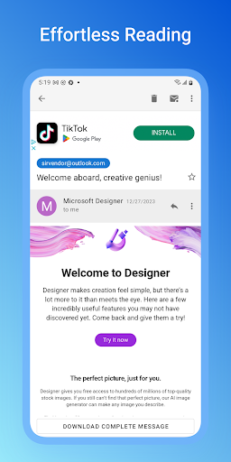 Email App for Hotmail APK screenshot