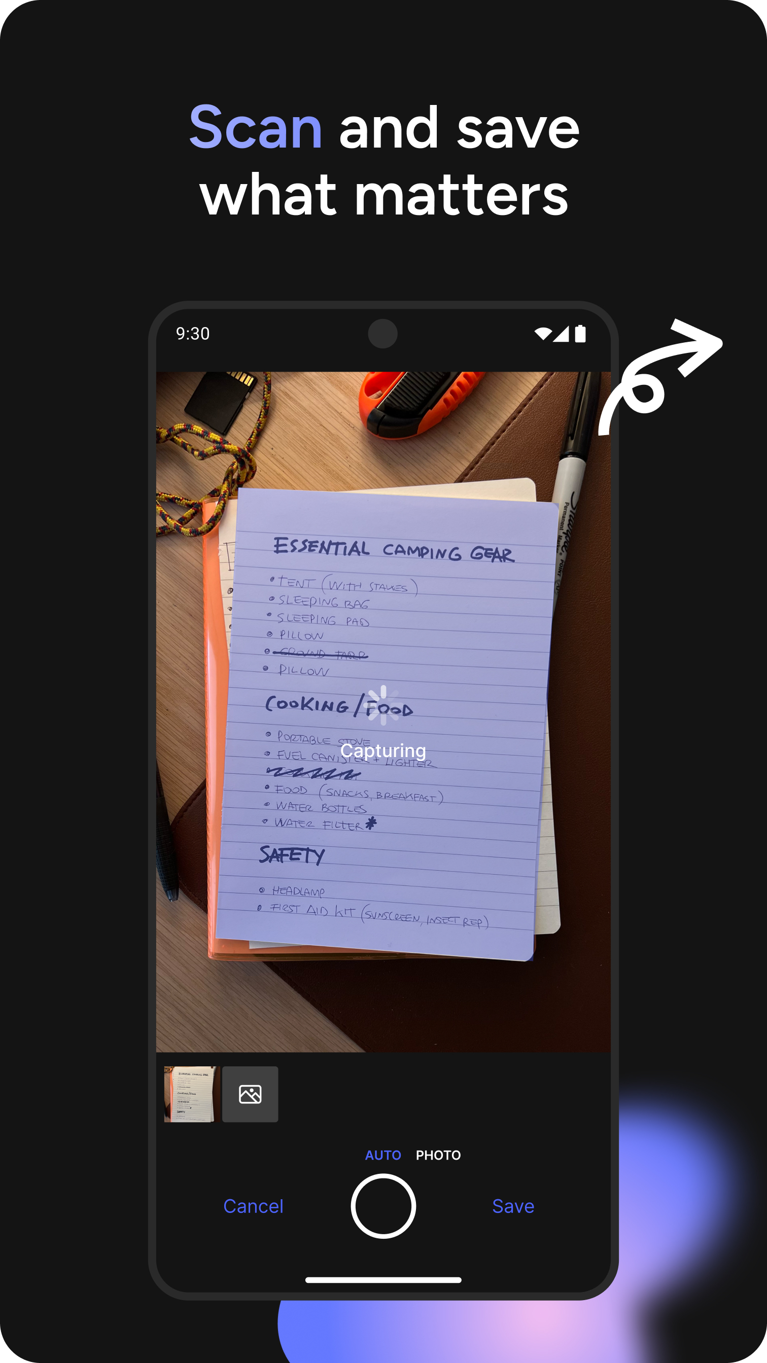 Evernote screenshot