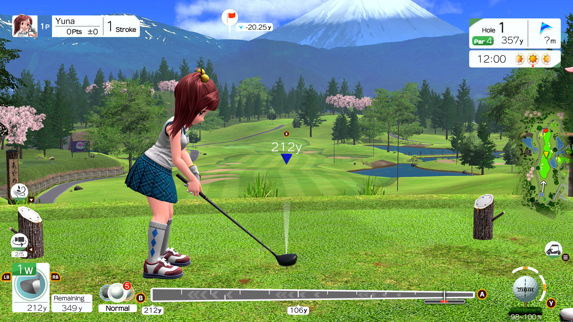 EVERYBODY'S GOLF HOT SHOTS screenshot