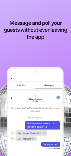 Evite APK screenshot