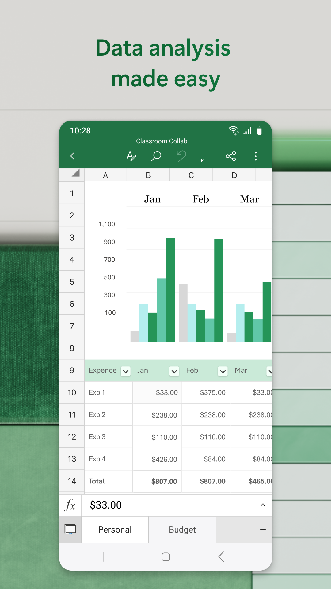Microsoft Excel APK screenshot