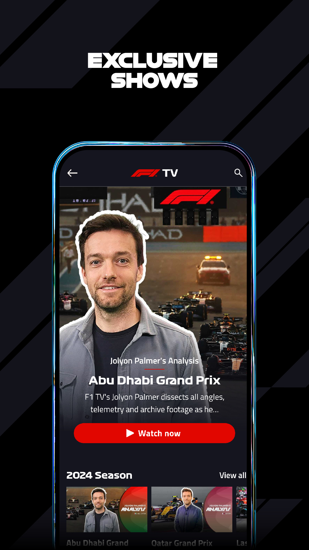 F1 TV - Android TV APK screenshot