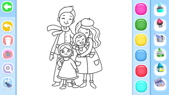 Family Love Coloring Book APK screenshot