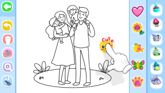Family Love Coloring Book APK screenshot