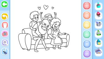Family Love Coloring Book APK screenshot