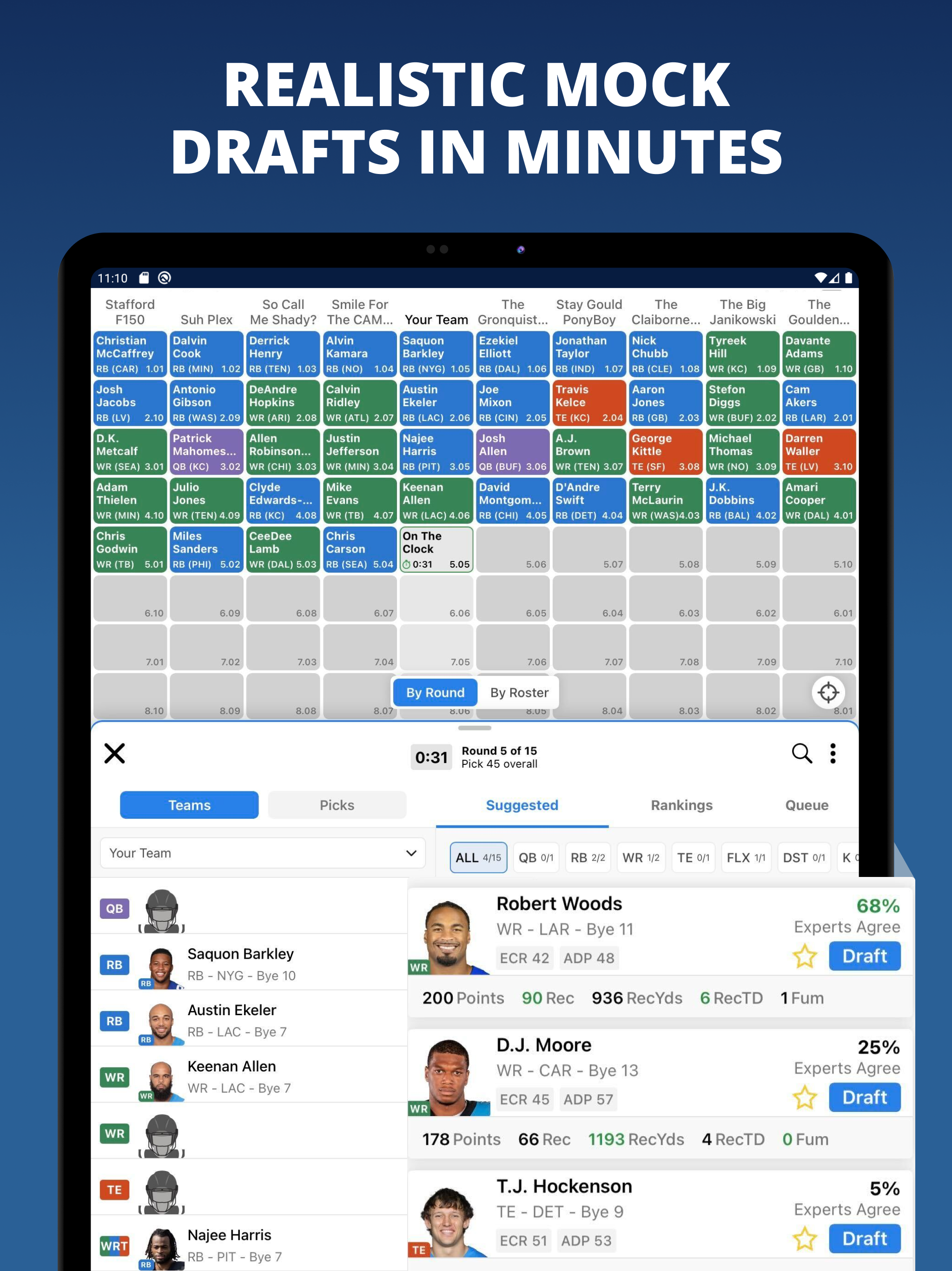 Fantasy Football Draft Wizard APK screenshot
