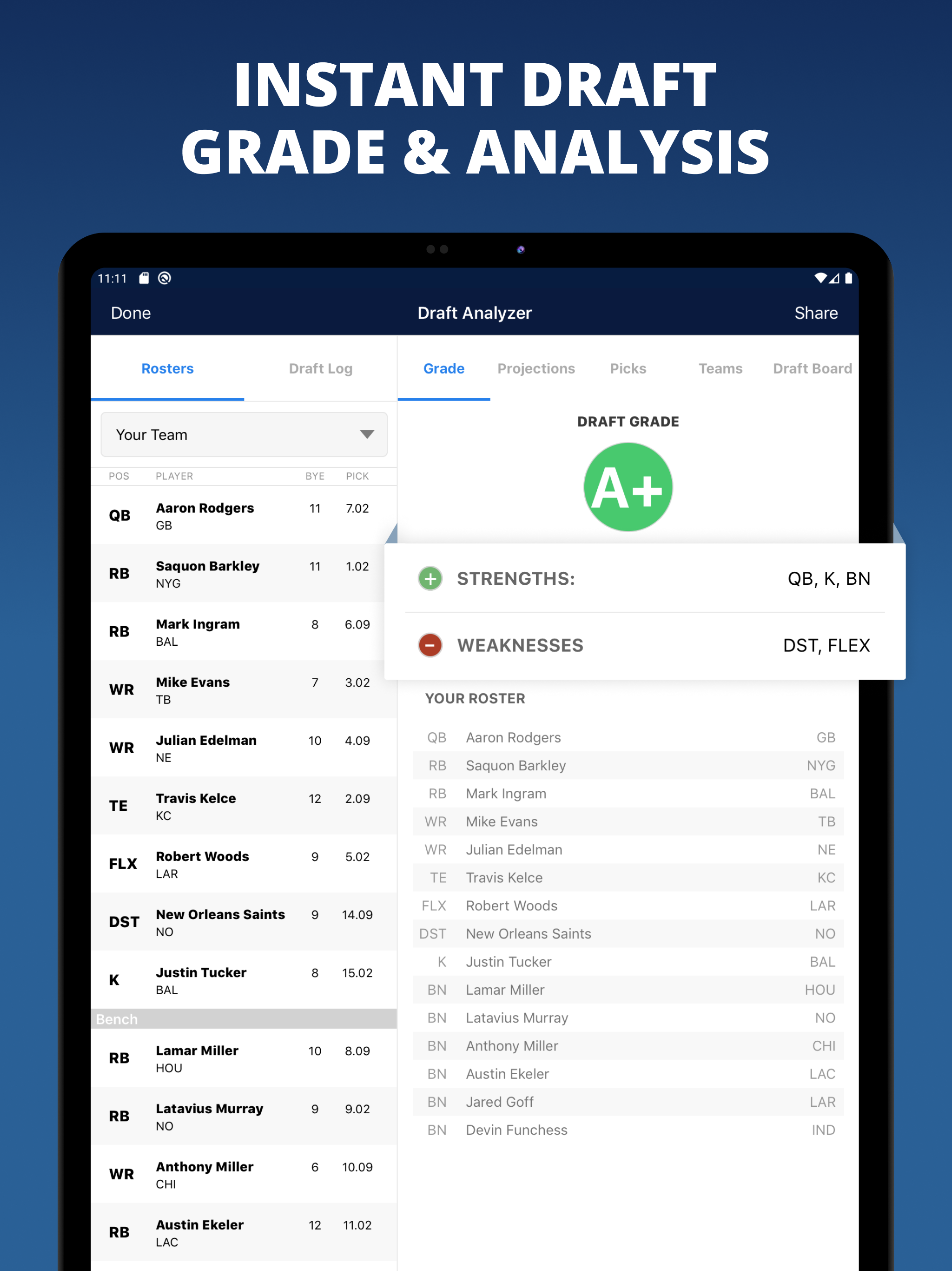 Fantasy Football Draft Wizard APK screenshot